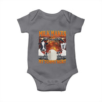 Lactose Intolerant Meme Baby Onesie Milk Makes My Tummy Hurt Vintage Bootleg Graphic