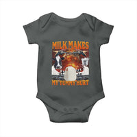 Lactose Intolerant Meme Baby Onesie Milk Makes My Tummy Hurt Vintage Bootleg Graphic