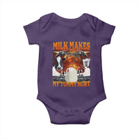 Lactose Intolerant Meme Baby Onesie Milk Makes My Tummy Hurt Vintage Bootleg Graphic