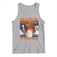 Lactose Intolerant Meme Tank Top Milk Makes My Tummy Hurt Vintage Bootleg Graphic