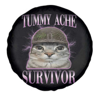 Tummy Ache Survivor Cat Meme Spare Tire Cover Funny Trending Oddly Specific Brainrot Memes