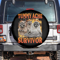 Tummy Ache Survivor Raccoon Meme Spare Tire Cover