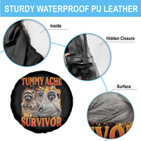 Tummy Ache Survivor Raccoon Meme Spare Tire Cover