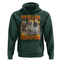 Tummy Ache Survivor Raccoon Meme Hoodie