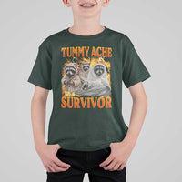 Tummy Ache Survivor Raccoon Meme T Shirt For Kid