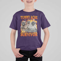 Tummy Ache Survivor Raccoon Meme T Shirt For Kid