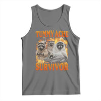 Tummy Ache Survivor Raccoon Meme Tank Top