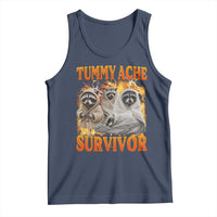 Tummy Ache Survivor Raccoon Meme Tank Top