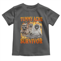 Tummy Ache Survivor Raccoon Meme Toddler T Shirt