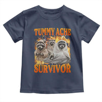 Tummy Ache Survivor Raccoon Meme Toddler T Shirt