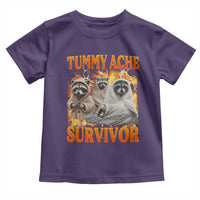 Tummy Ache Survivor Raccoon Meme Toddler T Shirt
