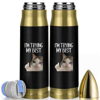 Im Trying My Best Funny Crying Cat Meme Bullet Tumbler - Wonder Print Shop