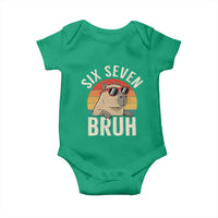 Six Seven Bruh 67 Meme Funny Capybara Baby Onesie