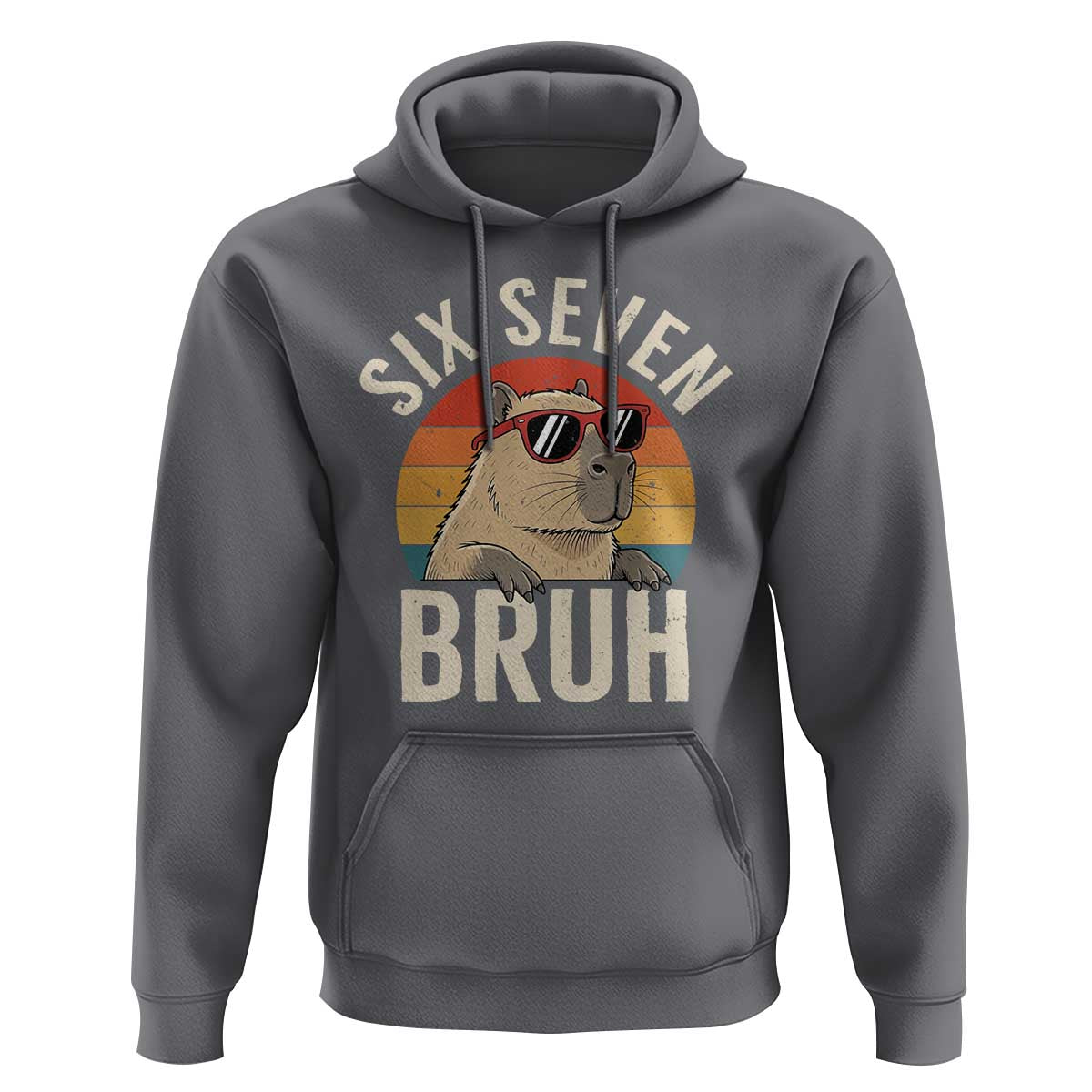 Six Seven Bruh 67 Meme Funny Capybara Hoodie