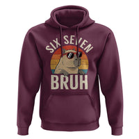 Six Seven Bruh 67 Meme Funny Capybara Hoodie