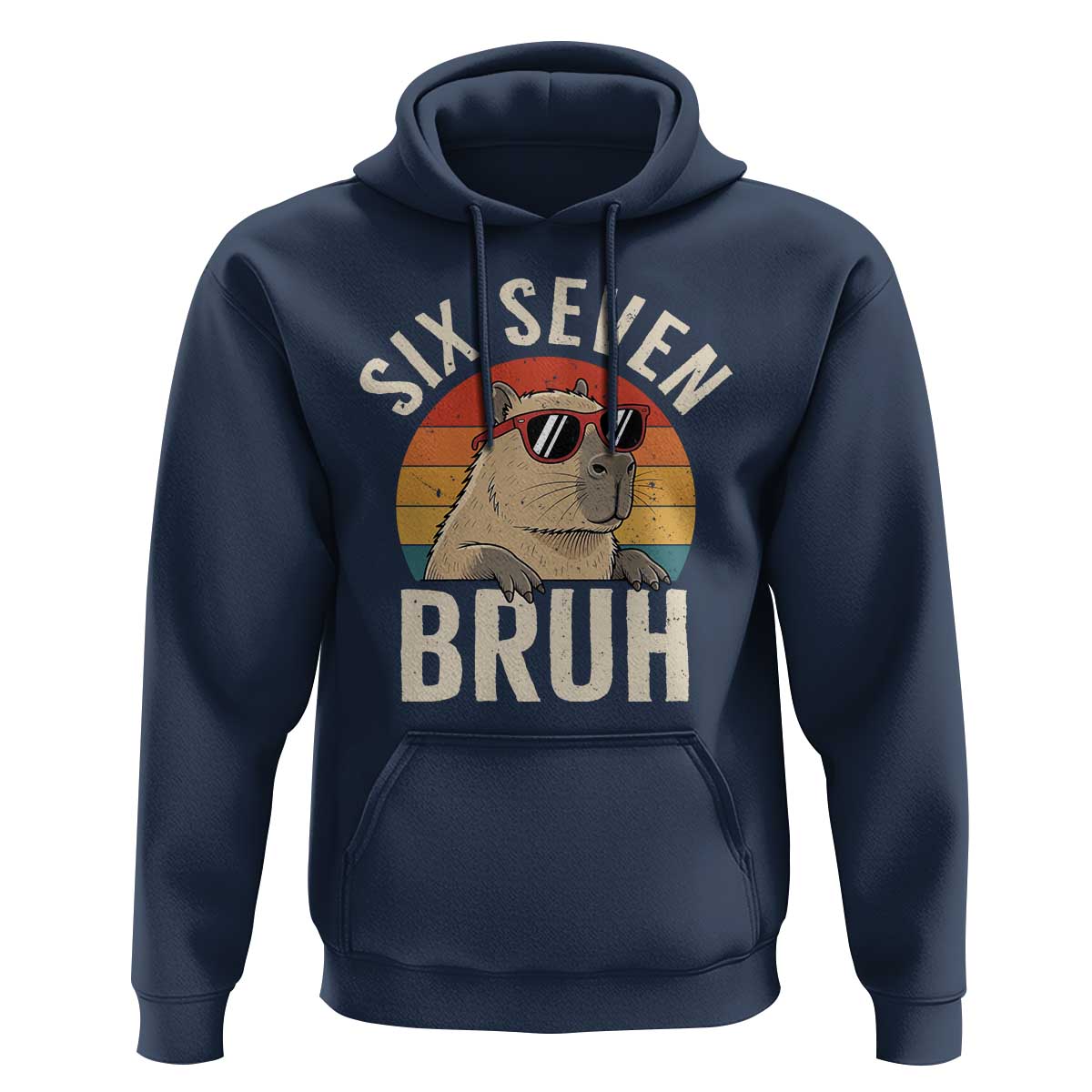 Six Seven Bruh 67 Meme Funny Capybara Hoodie
