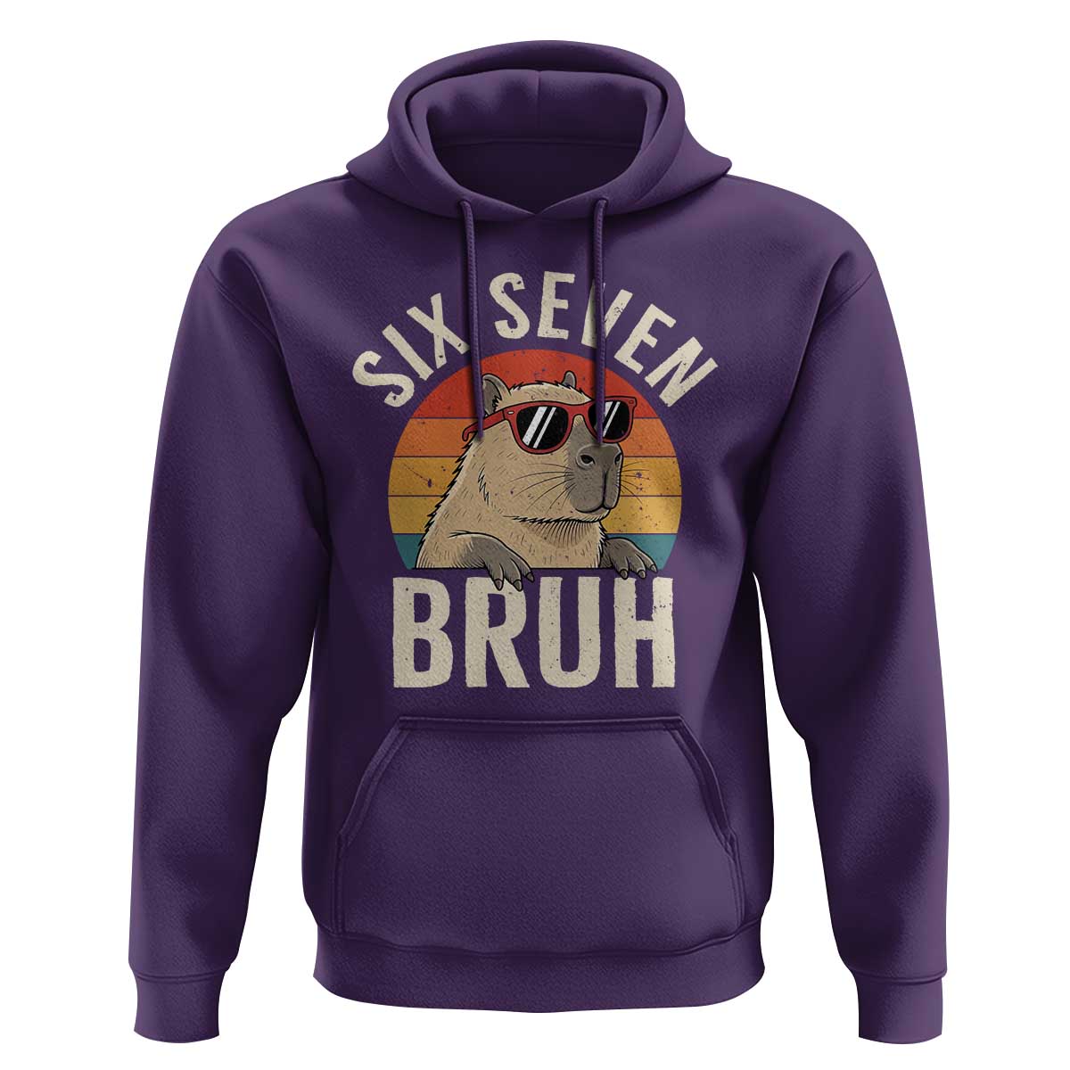 Six Seven Bruh 67 Meme Funny Capybara Hoodie