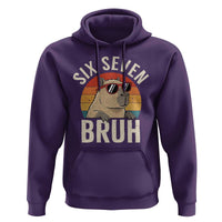 Six Seven Bruh 67 Meme Funny Capybara Hoodie