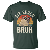 Six Seven Bruh 67 Meme Funny Capybara T Shirt