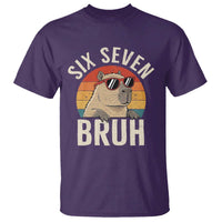 Six Seven Bruh 67 Meme Funny Capybara T Shirt