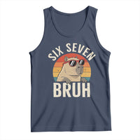 Six Seven Bruh 67 Meme Funny Capybara Tank Top