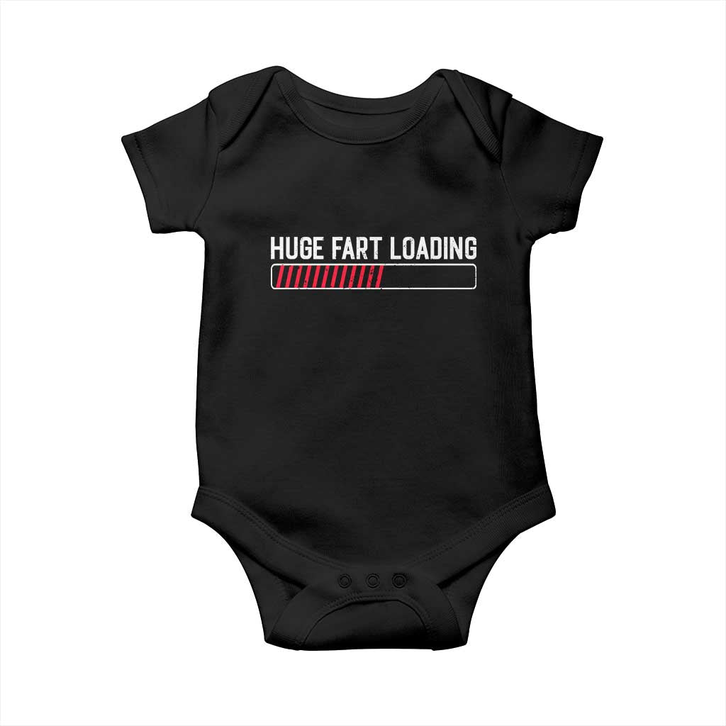 Huge Fart Loading Baby Onesie Sarcastic Humor Hilarious Funny Saying Gag Gift