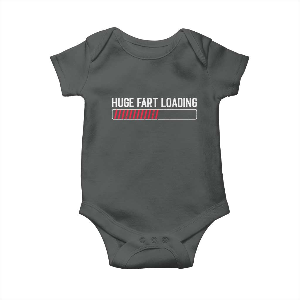 Huge Fart Loading Baby Onesie Sarcastic Humor Hilarious Funny Saying Gag Gift