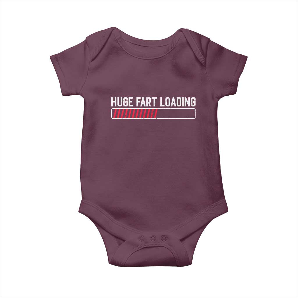 Huge Fart Loading Baby Onesie Sarcastic Humor Hilarious Funny Saying Gag Gift