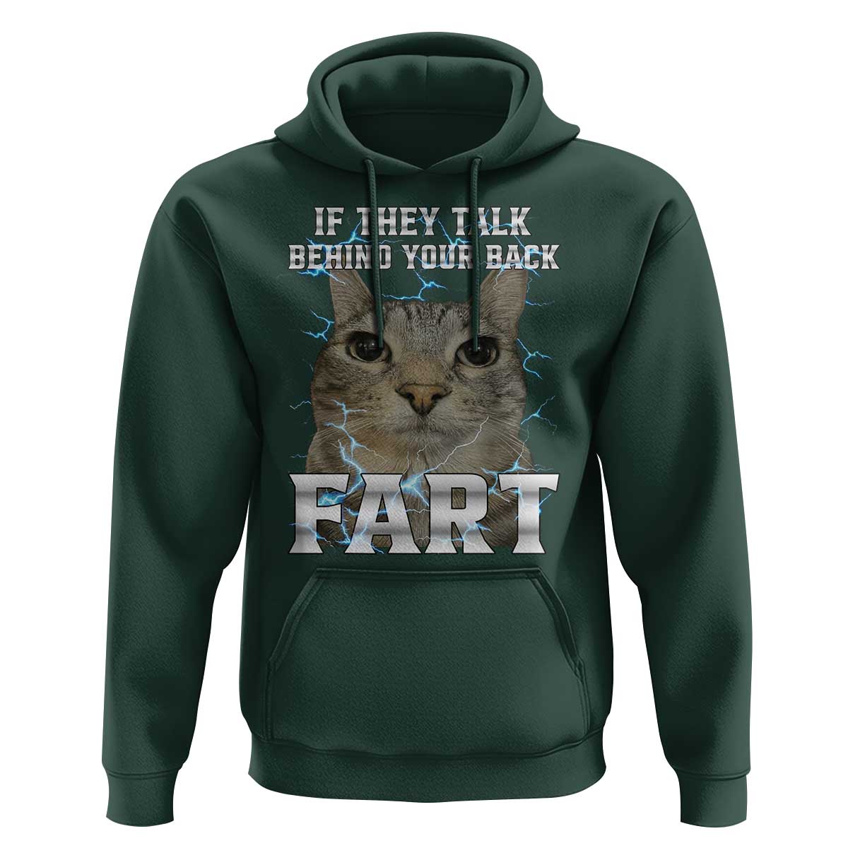 Cat Meme If They Talk Behind Your Back Fart Hoodie Funny Oddly Specific