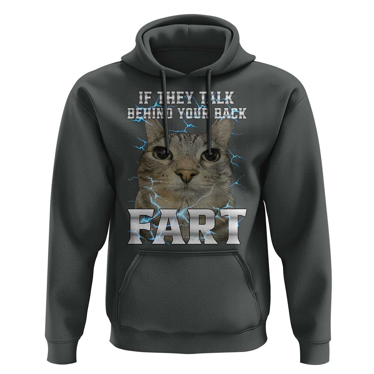 Cat Meme If They Talk Behind Your Back Fart Hoodie Funny Oddly Specific