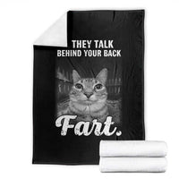 If They Talk Behind Your Back Fart Throw Blanket Cat Meme Funny Oddly Specific