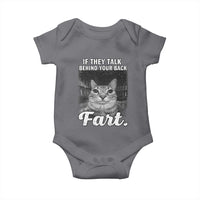 If They Talk Behind Your Back Fart Baby Onesie Cat Meme Funny Oddly Specific