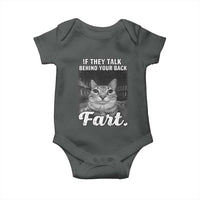 If They Talk Behind Your Back Fart Baby Onesie Cat Meme Funny Oddly Specific