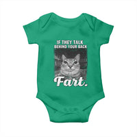 If They Talk Behind Your Back Fart Baby Onesie Cat Meme Funny Oddly Specific