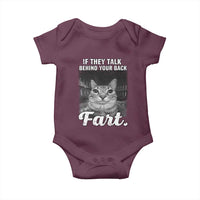 If They Talk Behind Your Back Fart Baby Onesie Cat Meme Funny Oddly Specific
