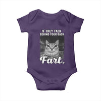 If They Talk Behind Your Back Fart Baby Onesie Cat Meme Funny Oddly Specific