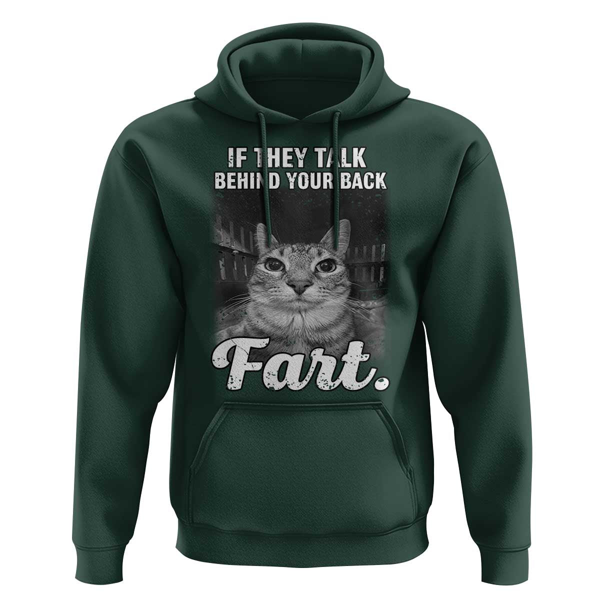If They Talk Behind Your Back Fart Hoodie Cat Meme Funny Oddly Specific