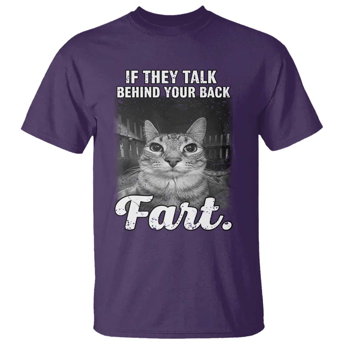 If They Talk Behind Your Back Fart T Shirt Cat Meme Funny Oddly Specific
