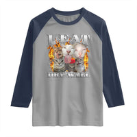 Funny Cat Meme Bootleg Graphic Raglan Shirt I Eat Drywall Funny Weird Cursed Internet Memes