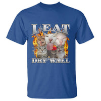 Funny Cat Meme Bootleg Graphic T Shirt I Eat Drywall Funny Weird Cursed Internet Memes