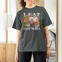 Funny Cat Meme Bootleg Graphic T Shirt For Women I Eat Drywall Funny Weird Cursed Internet Memes