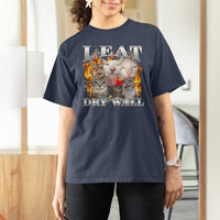 Funny Cat Meme Bootleg Graphic T Shirt For Women I Eat Drywall Funny Weird Cursed Internet Memes