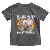 Funny Cat Meme Bootleg Graphic Toddler T Shirt I Eat Drywall Funny Weird Cursed Internet Memes