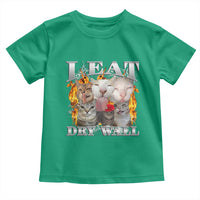 Funny Cat Meme Bootleg Graphic Toddler T Shirt I Eat Drywall Funny Weird Cursed Internet Memes