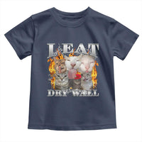Funny Cat Meme Bootleg Graphic Toddler T Shirt I Eat Drywall Funny Weird Cursed Internet Memes