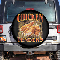 Funny Chicken Tenders Spare Tire Cover Funny Foodie Vintage 90s Bootleg Rap