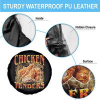 Funny Chicken Tenders Spare Tire Cover Funny Foodie Vintage 90s Bootleg Rap