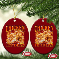 Funny Chicken Tenders Ceramic Ornament Funny Foodie Vintage 90s Bootleg Rap