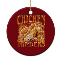 Funny Chicken Tenders Ceramic Ornament Funny Foodie Vintage 90s Bootleg Rap