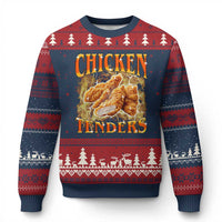 Funny Chicken Tenders Ugly Christmas Sweater Funny Foodie Vintage 90s Bootleg Rap